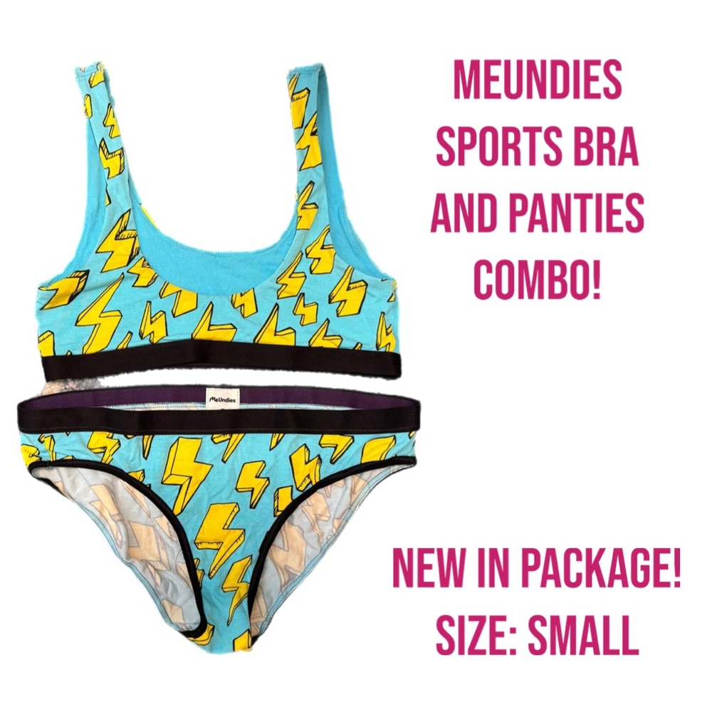 New in Package, MeUndies Sports Bra/ Panty Combo